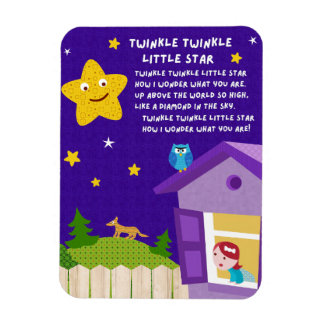 Twinkle Twinkle Little Star Nursery Rhyme Magnet Magneet