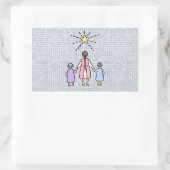 Twinkle Twinkle Little Star Nursery Rhyme Rechthoekige Sticker (Tas)