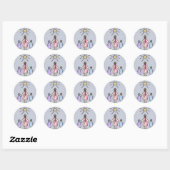 Twinkle Twinkle Little Star  Nursery Rhyme Ronde Sticker (Vel)