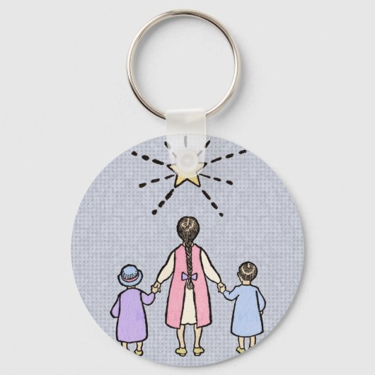 Twinkle Twinkle Little Star Nursery Rhyme Sleutelhanger (Voorkant)
