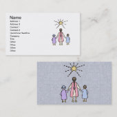 Twinkle Twinkle Little Star  Nursery Rhyme Visitekaartje (Voorkant / Achterkant)