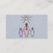 Twinkle Twinkle Little Star  Nursery Rhyme Visitekaartje (Achterkant)