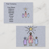 Twinkle Twinkle Little Star  Nursery Rhyme Visitekaartje (Voorkant / Achterkant)