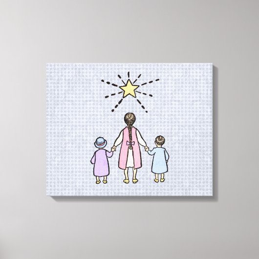 Twinkle Twinkle Little Star Oude Kinderrijmpjes Canvas Afdruk (Voorkant)