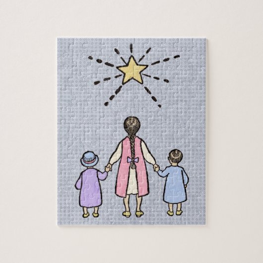 Twinkle Twinkle Little Star Oude Kinderrijmpjes Legpuzzel (Verticaal)