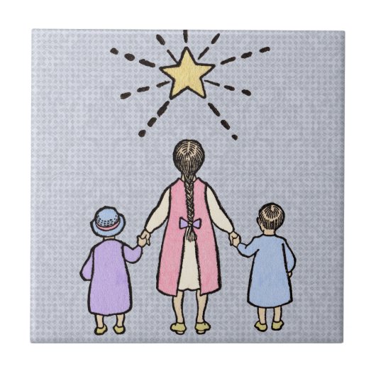 Twinkle Twinkle Little Star Oude Kinderrijmpjes Tegeltje (Voorkant)