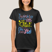 Twinkle Twinkle Little Star Papa vraagt zich af wa T-shirt (Voorkant)