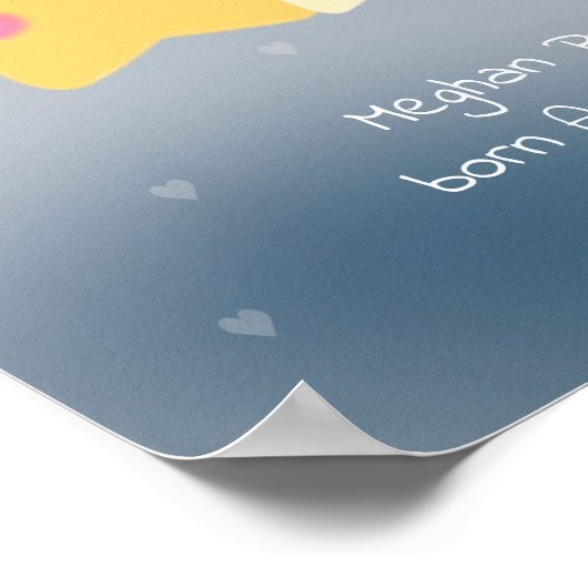 Twinkle Twinkle Little Star personaliseren | POSTE Poster (Hoek)