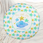 Twinkle Twinkle Little Star Personalized Baby Rond Kussen<br><div class="desc">Deze Twinkle Twinkle Little Star-baby kussen kunnen gepersonaliseerd worden met de naam van de baby! Met schattige kleine schitterende sterren,  is dit kleuterige decor perfect voor een ster of ruimte met de thema crèche.</div>