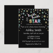 Twinkle Twinkle Little Star - persoonlijke uitnodi Kaart (Voorkant / Achterkant)