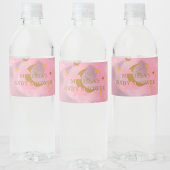 Twinkle Twinkle Little Star Pink Custom Waterfles Etiket