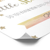 Twinkle Twinkle Little Star Pink Nursery Art Poster (Hoek)