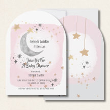Twinkle Twinkle Little Star Pink Waterverf Arch