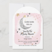 Twinkle Twinkle Little Star Pink Waterverf Arch Kaart (Voorkant)