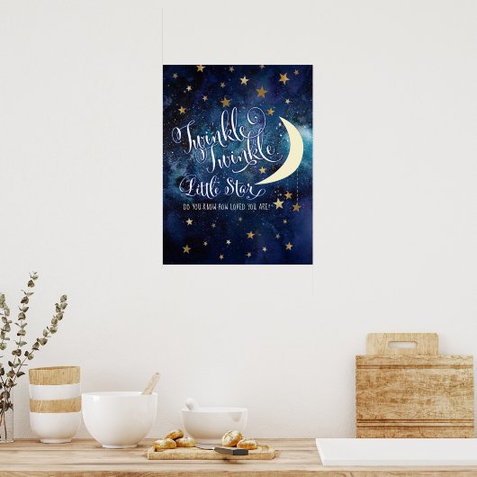 Twinkle Twinkle Little Star Poster (Keuken)