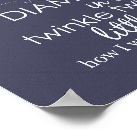 Twinkle Twinkle Little Star Poster (Hoek)