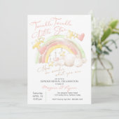 Twinkle Twinkle Little Star Rainbow Geslacht onthu Kaart (Staand voorkant)