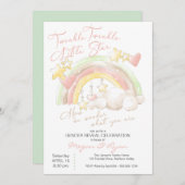 Twinkle Twinkle Little Star Rainbow Geslacht onthu Kaart (Voorkant / Achterkant)