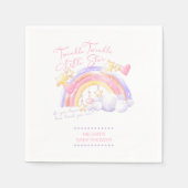 Twinkle Twinkle Little Star Regenboog Baby shower Servet (Voorkant)