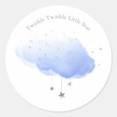 Twinkle Twinkle Little Star Ronde Sticker (Voorkant)