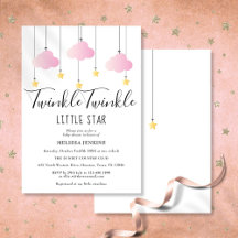 Twinkle Twinkle Little Star Roze Baby Meisje Showe