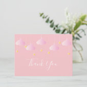 Twinkle Twinkle Little Star Roze Bedankt (Staand voorkant)