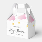 Twinkle Twinkle Little Star Roze Meisje Baby Showe Bedankdoosjes (Voorkant Zijde)
