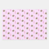 Twinkle Twinkle Little Star Roze Meisje Verjaardag Inpakpapier Vel (Voorkant 2)