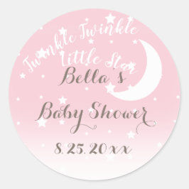 Twinkle Twinkle Little Star Roze Stickers