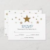 Twinkle Twinkle Little Star RSVP-kaart RSVP Kaartje (Voorkant / Achterkant)