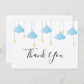 Twinkle Twinkle Little Star Rustic Boho Bedankkaart (Voorkant / Achterkant)