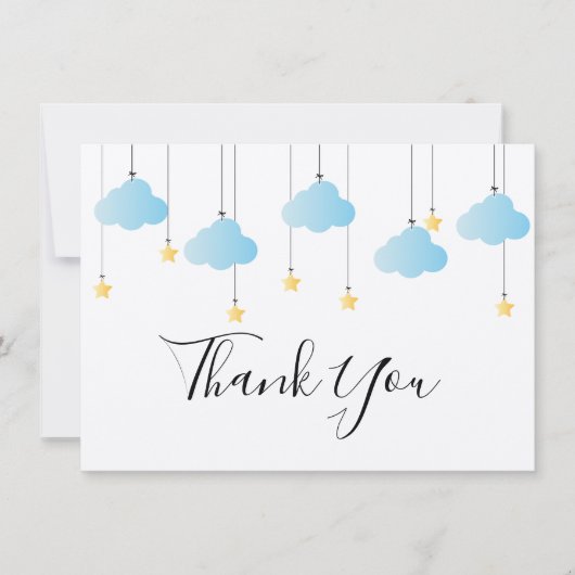 Twinkle Twinkle Little Star Rustic Boho Bedankkaart (Voorkant)