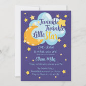 Twinkle Twinkle Little Star Schattige eerste verja Kaart (Voorkant)