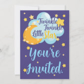 Twinkle Twinkle Little Star Schattige eerste verja Kaart (Achterkant)