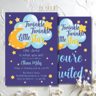 Twinkle Twinkle Little Star Schattige eerste verja Kaart