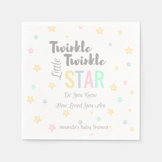 Twinkle Twinkle Little Star - Servetten (Voorkant)