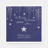Twinkle Twinkle Little Star servetten - Blauw, Zil (Voorkant)