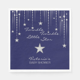 Twinkle Twinkle Little Star servetten - Blauw, Zil