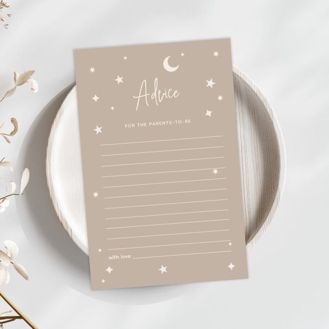Twinkle Twinkle Little Star Shower Advieskaart (Creator heeft geüpload)