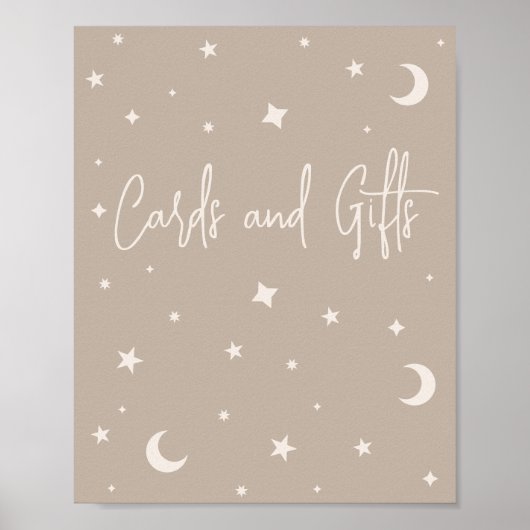Twinkle Twinkle Little Star Shower Cards and Gifts Poster (Voorkant)