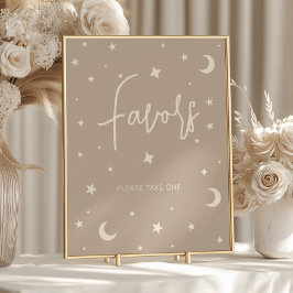 Twinkle Twinkle Little Star Shower Favors Poster