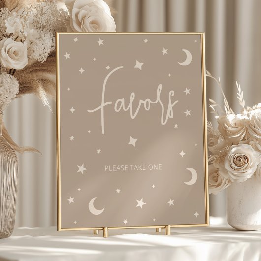 Twinkle Twinkle Little Star Shower Favors Poster