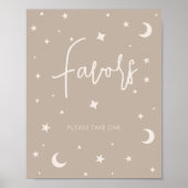 Twinkle Twinkle Little Star Shower Favors Poster (Voorkant)