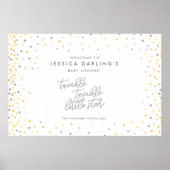 Twinkle Twinkle Little Star Shower Welkomstbord Poster (Voorkant)