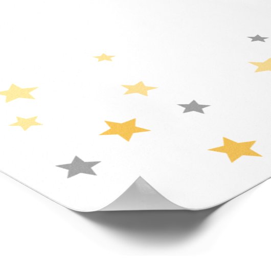 Twinkle Twinkle Little Star Shower Welkomstbord Poster (Hoek)