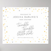 Twinkle Twinkle Little Star Shower Welkomstbord Poster (Voorkant)