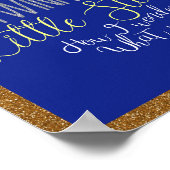 Twinkle Twinkle Little Star Silver en Gold Poster (Hoek)