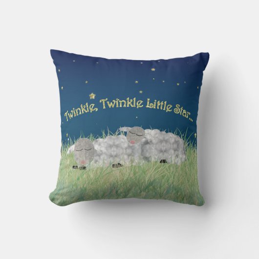 Twinkle Twinkle Little Star Slaping Sheep Kussen (Voorkant)