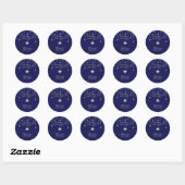 Twinkle Twinkle Little Star Stickers - Blue,Silver (Vel)