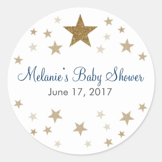 Twinkle Twinkle Little Star-Stickers Ronde Sticker (Voorkant)